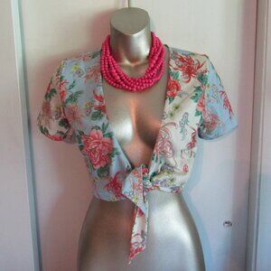 🌸Free People / HAH All Tied Up Swim Top Cover NWOT